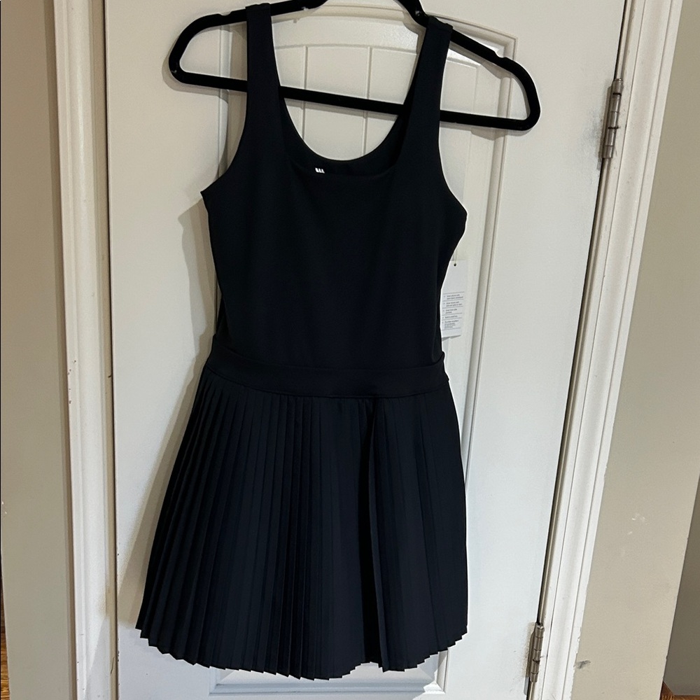 Black Pleated Dress